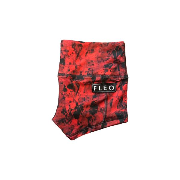 FLEO Red Lava Shorts (Low-rise Contour) - 9 for 9