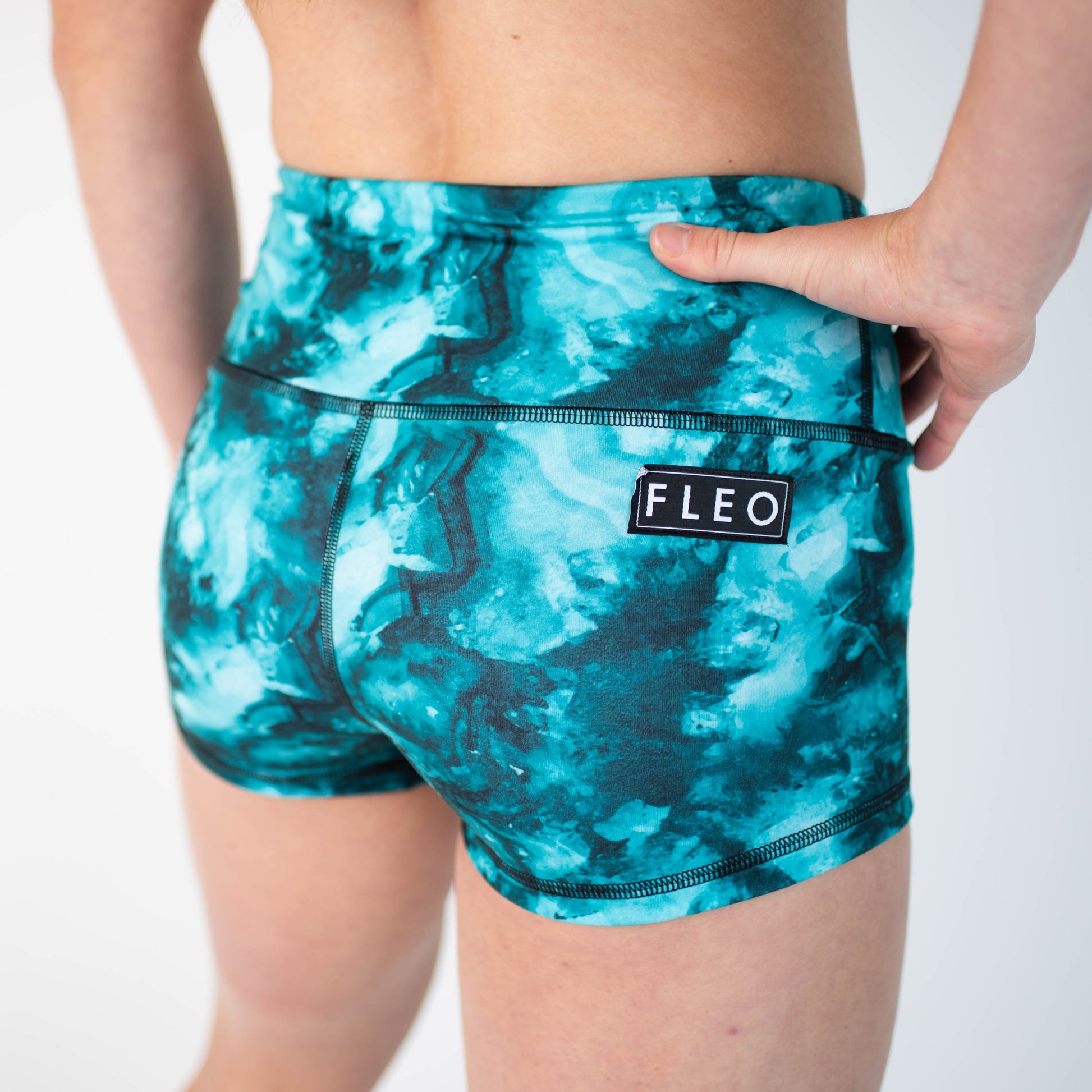 FLEO Turquoise Stone Shorts (High-rise Original) - 9 for 9