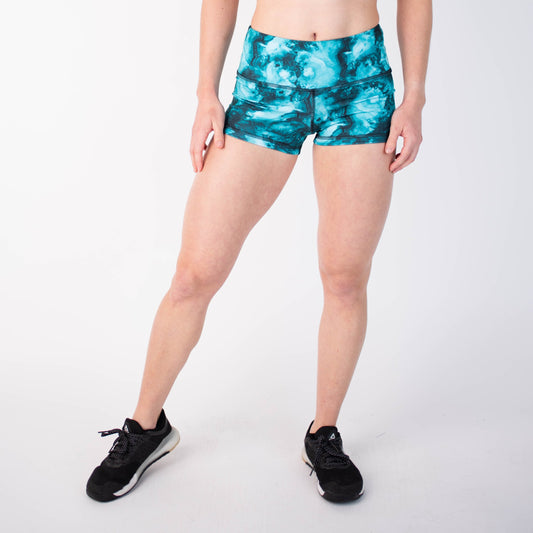 FLEO Turquoise Stone Shorts (High-rise Original) - 9 for 9