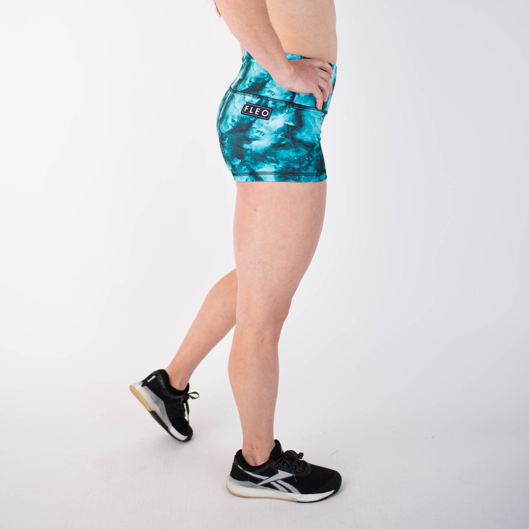 FLEO Turquoise Stone Shorts (High-rise Original) - 9 for 9