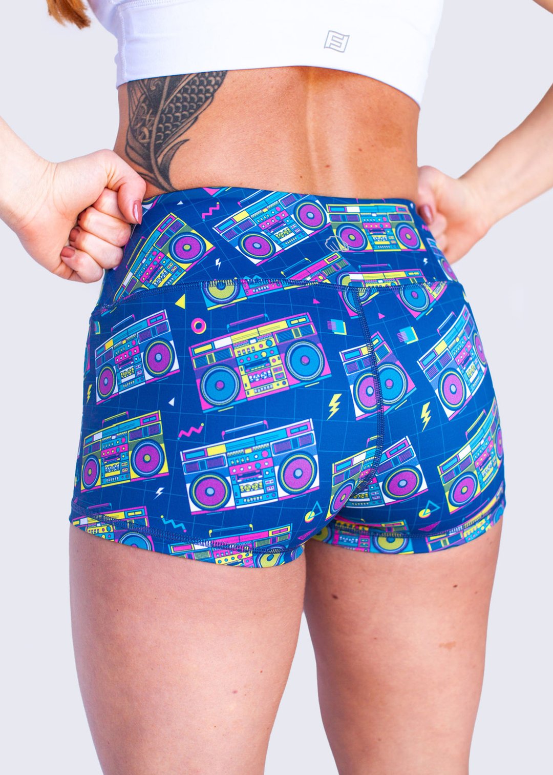 Feed Me Fight Me Women's Beatbox Booty Shorts - 9 for 9
