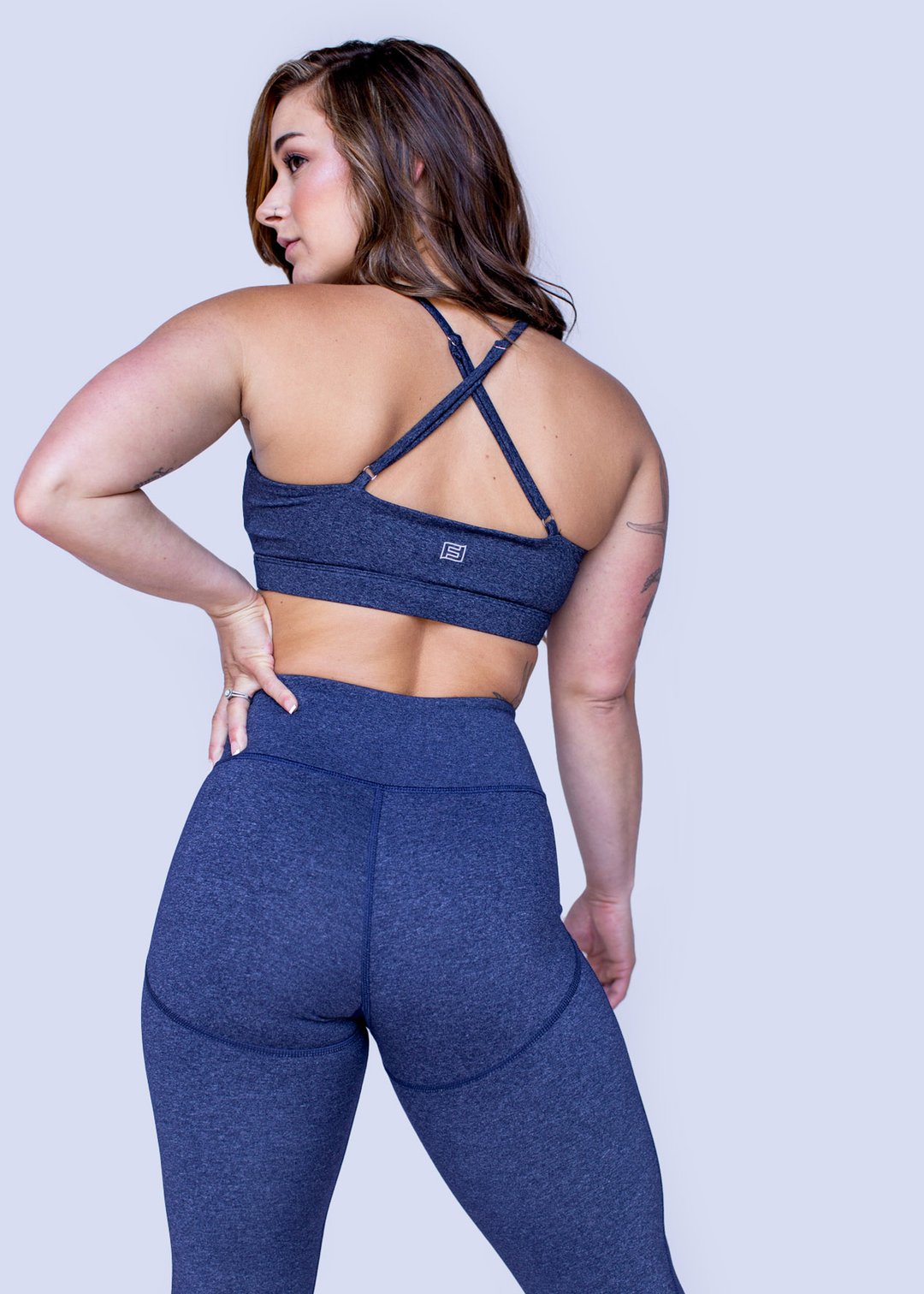 Feed Me Fight Me F3 Sports Bra (Heathered Blue) - 9 for 9