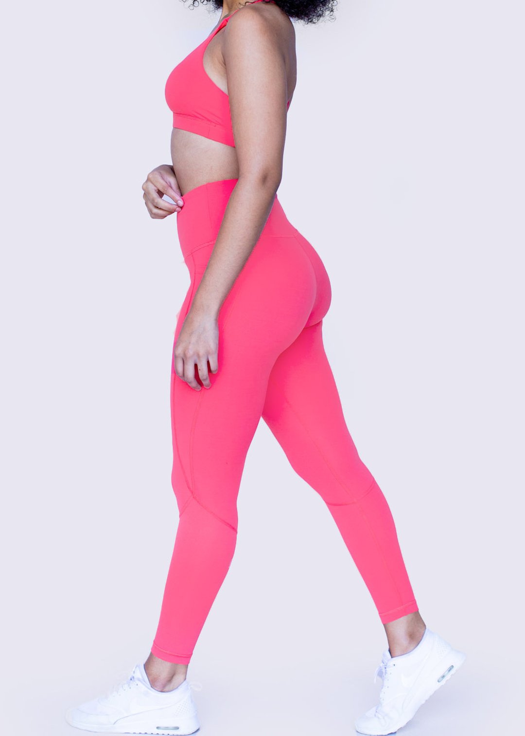 Feed Me Fight Me SAS High-Waisted Leggings (Coral) - 9 for 9