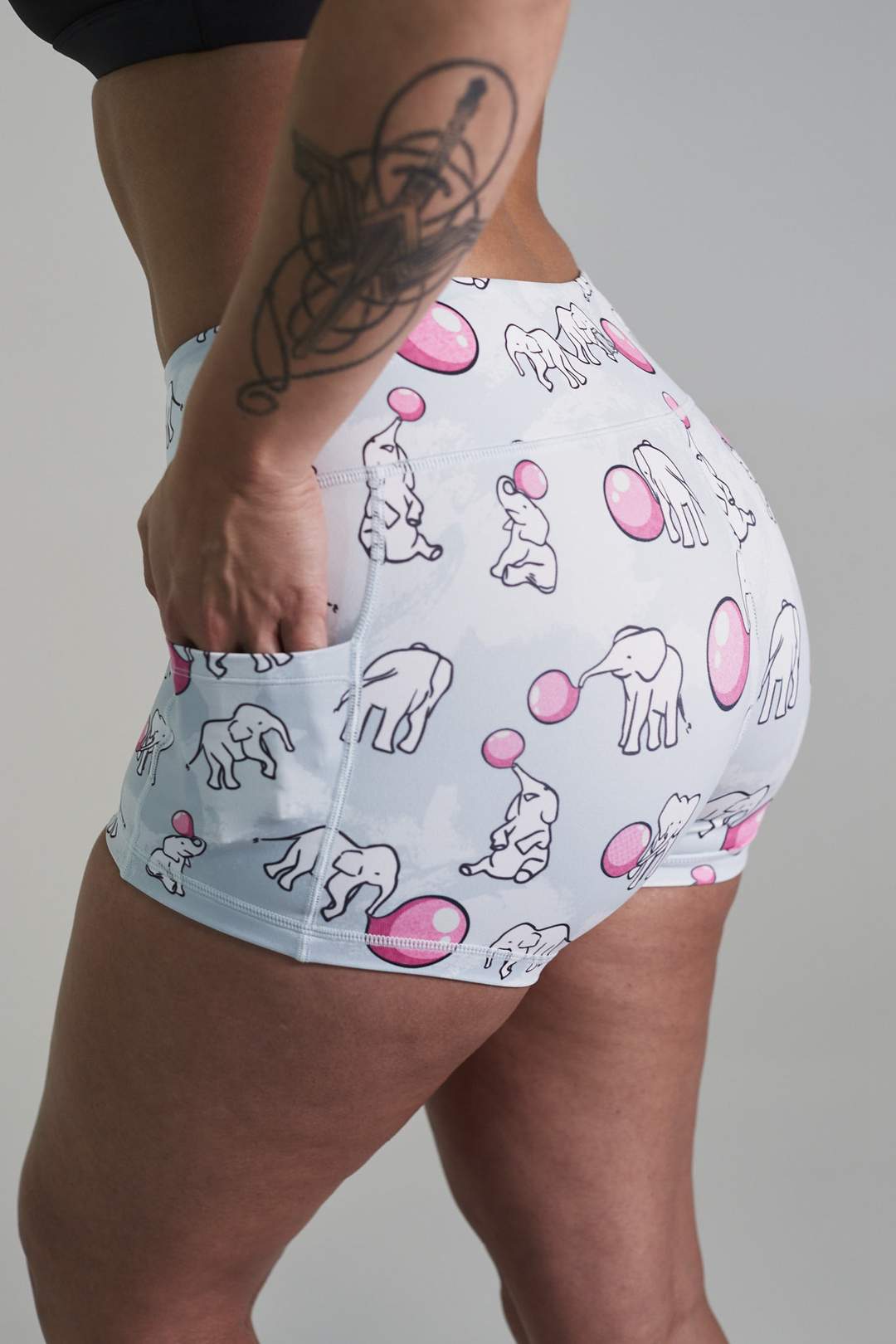 Feed Me Fight Me Women's White Elephant Shorts - 9 for 9