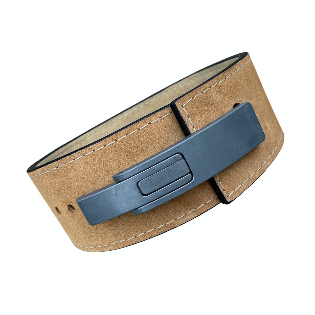 Pioneer Fitness Powerlifting Lever Belt – 10mm thick – 4" wide (Two Tone Suede) - 9 for 9