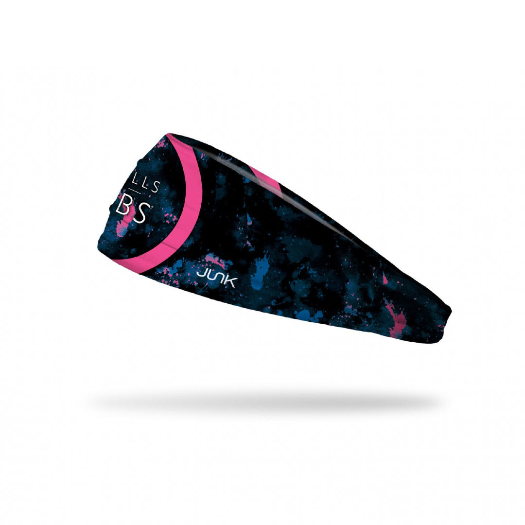 JUNK Barbells for Boobs Black Tie Dye Headband (Big Bang Lite)