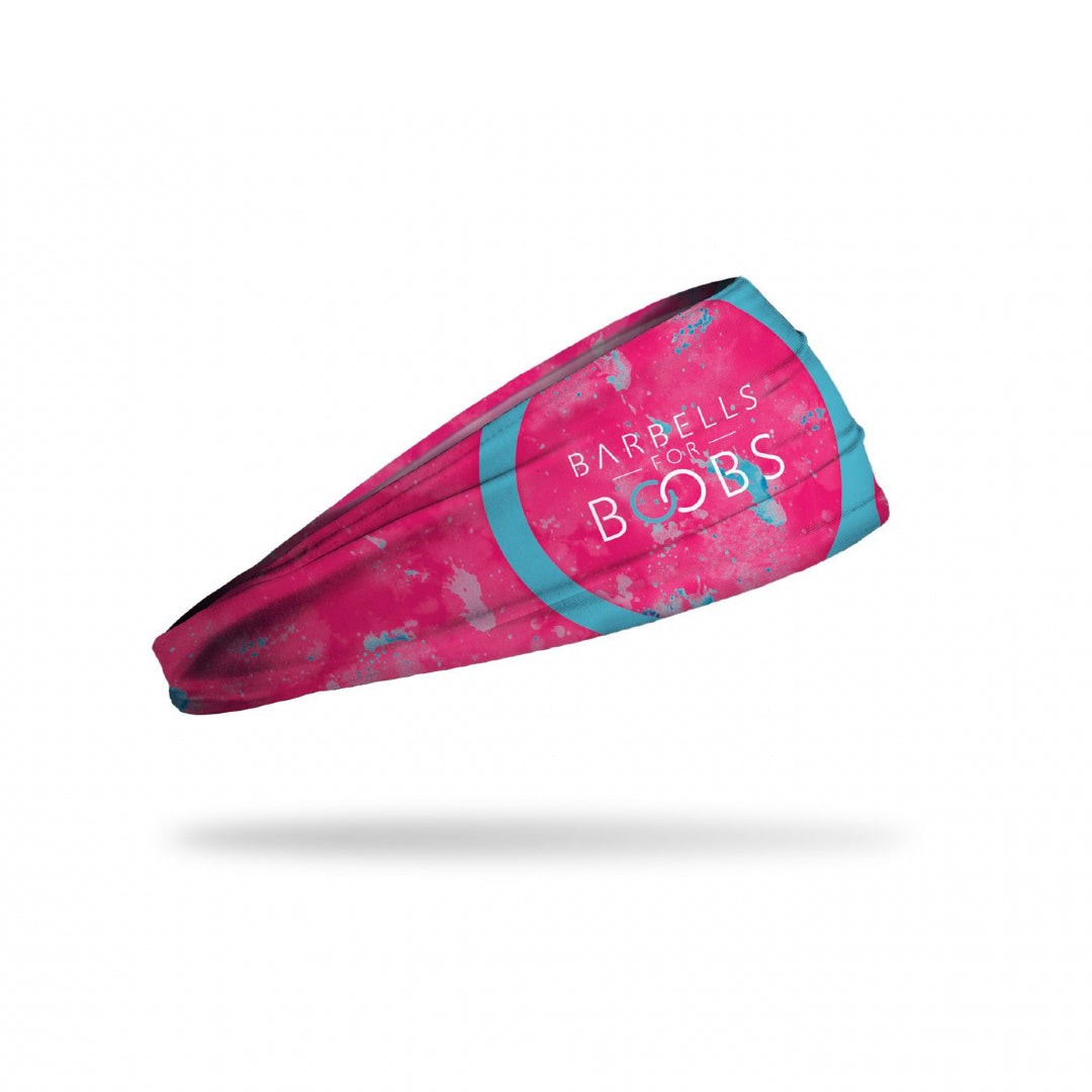 JUNK Barbells for Boobs Pink Tie Dye Headband (Big Bang Lite)