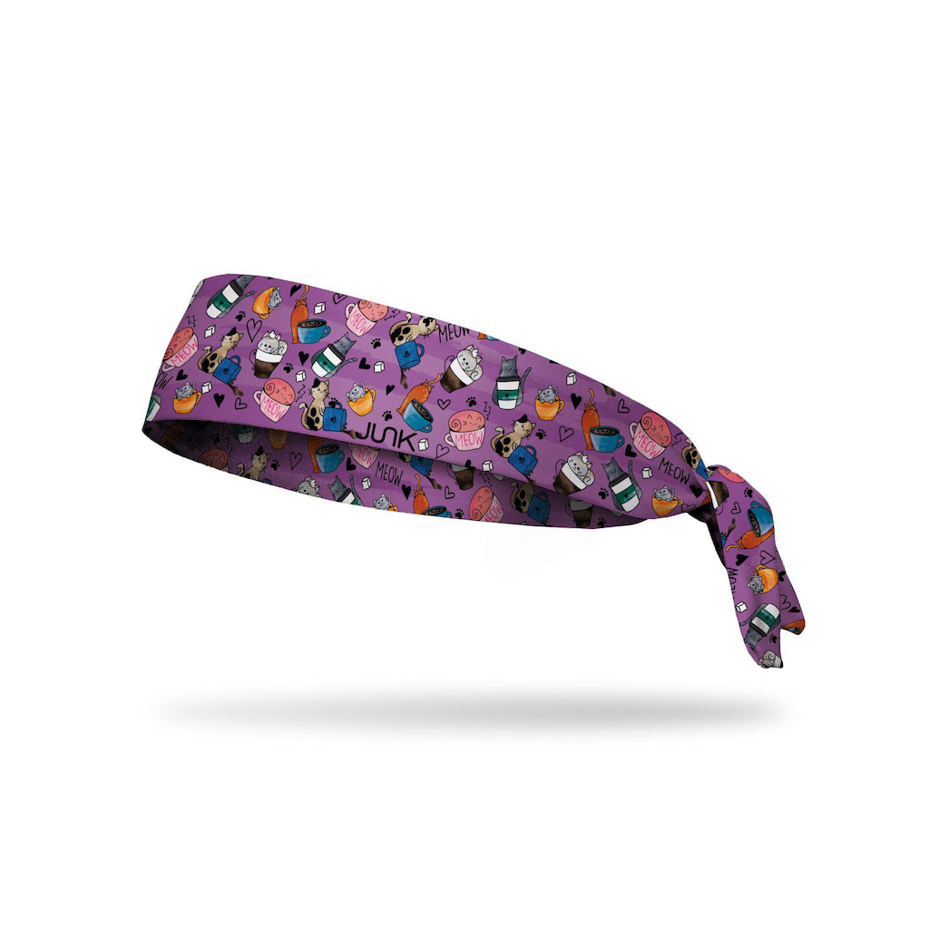 JUNK Caffeinated Kitties Headband (Flex Tie) - 9 for 9