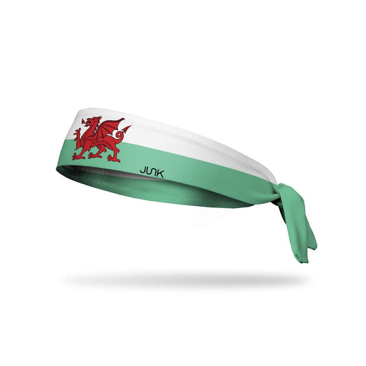 JUNK Wales Flag Headband (Flex Tie) - 9 for 9
