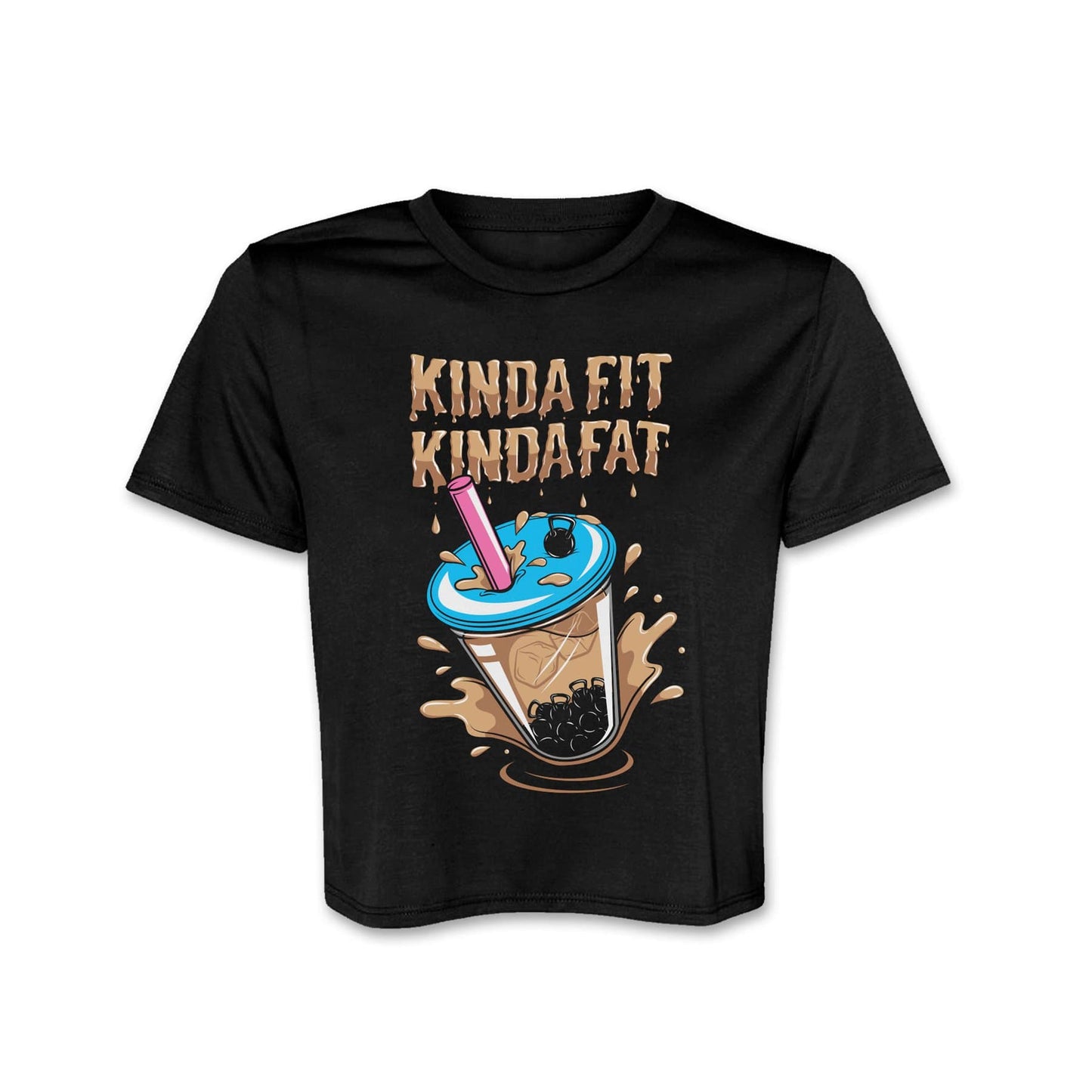 Kinda Fit Kinda Fat Boba Bell Cropped Tee - 9 for 9