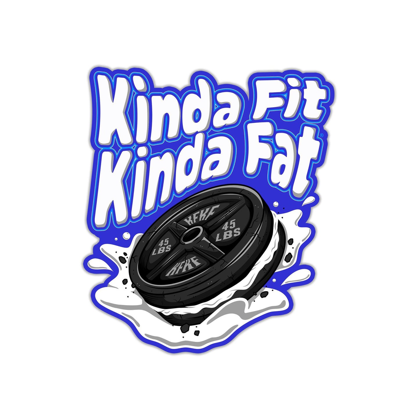 Kinda Fit Kinda Fat Cookie Sandwheych Sticker - 9 for 9