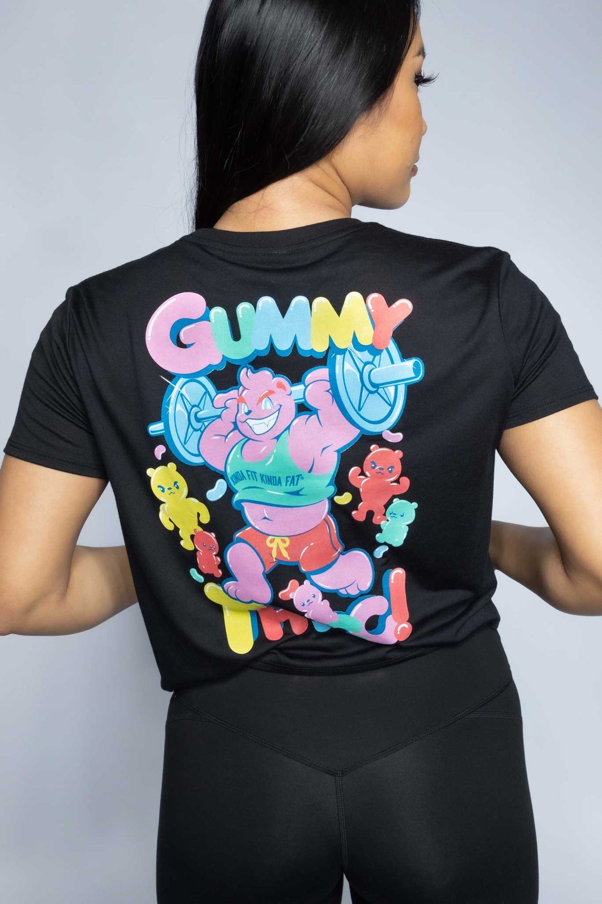 Kinda Fit Kinda Fat Gummy Thicc Cropped Tee
