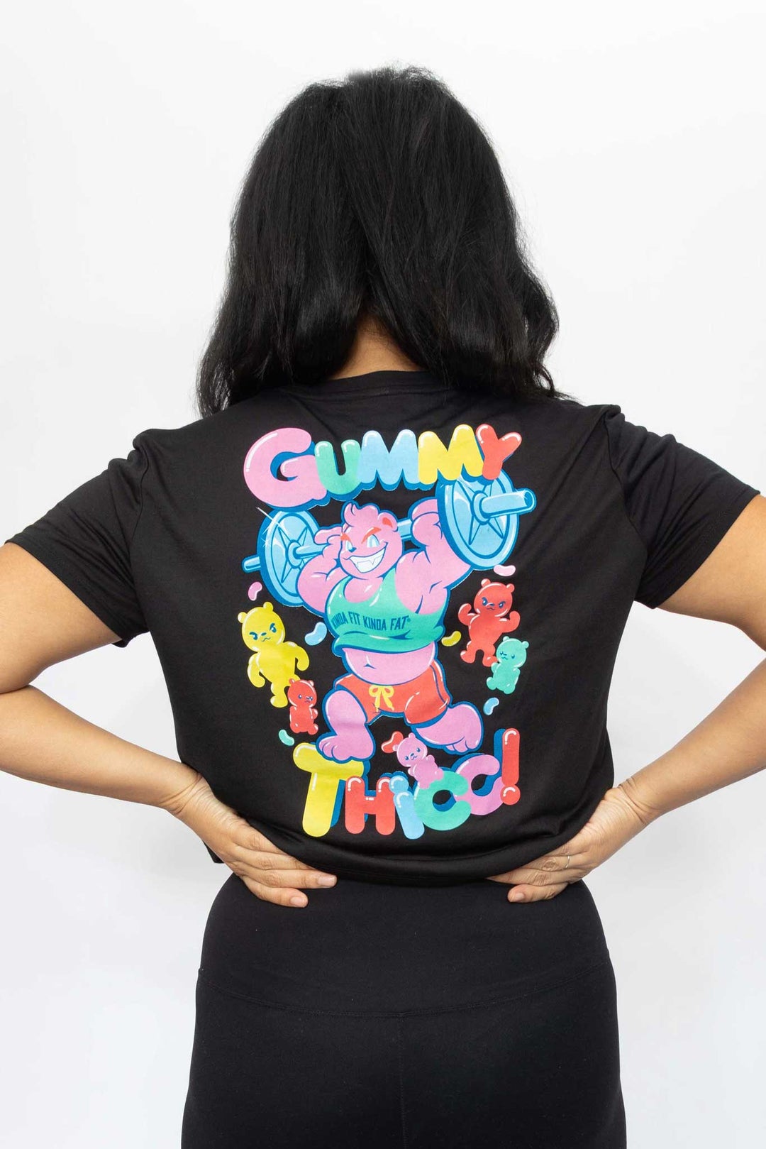 Kinda Fit Kinda Fat Gummy Thicc Cropped Tee