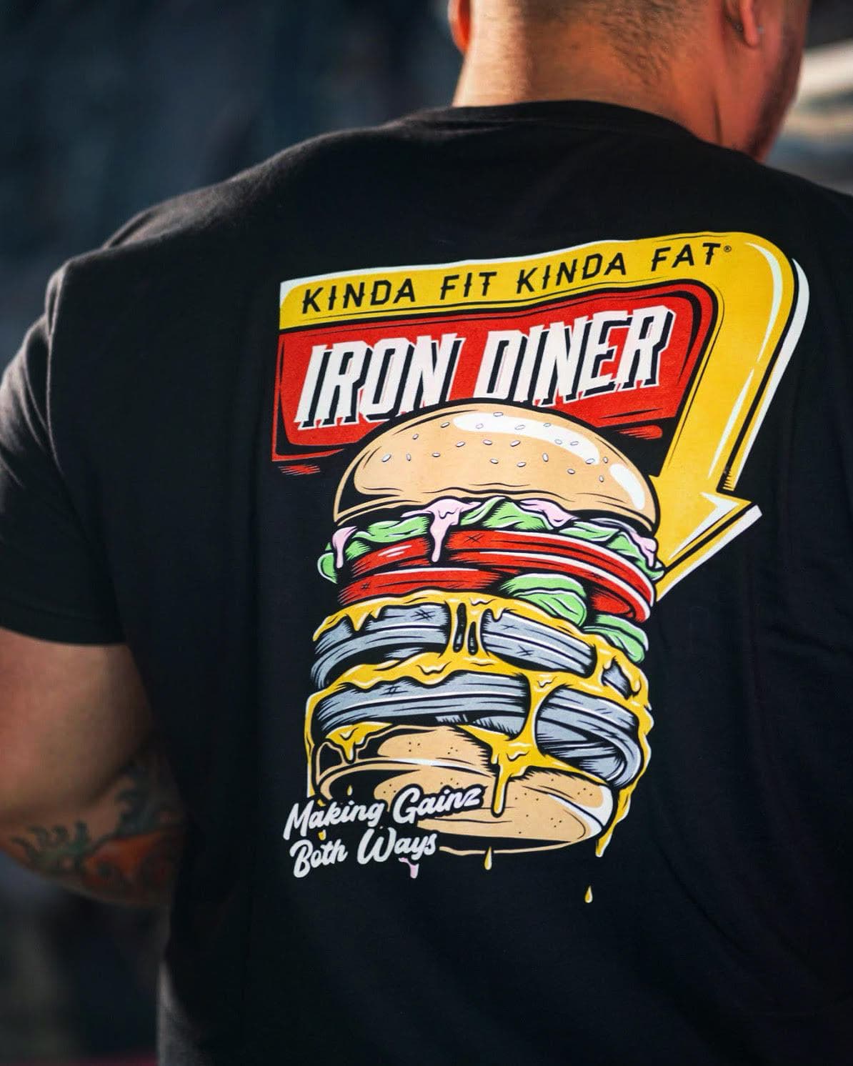 Kinda Fit Kinda Fat "Iron Diner" Burger Tee - 9 for 9