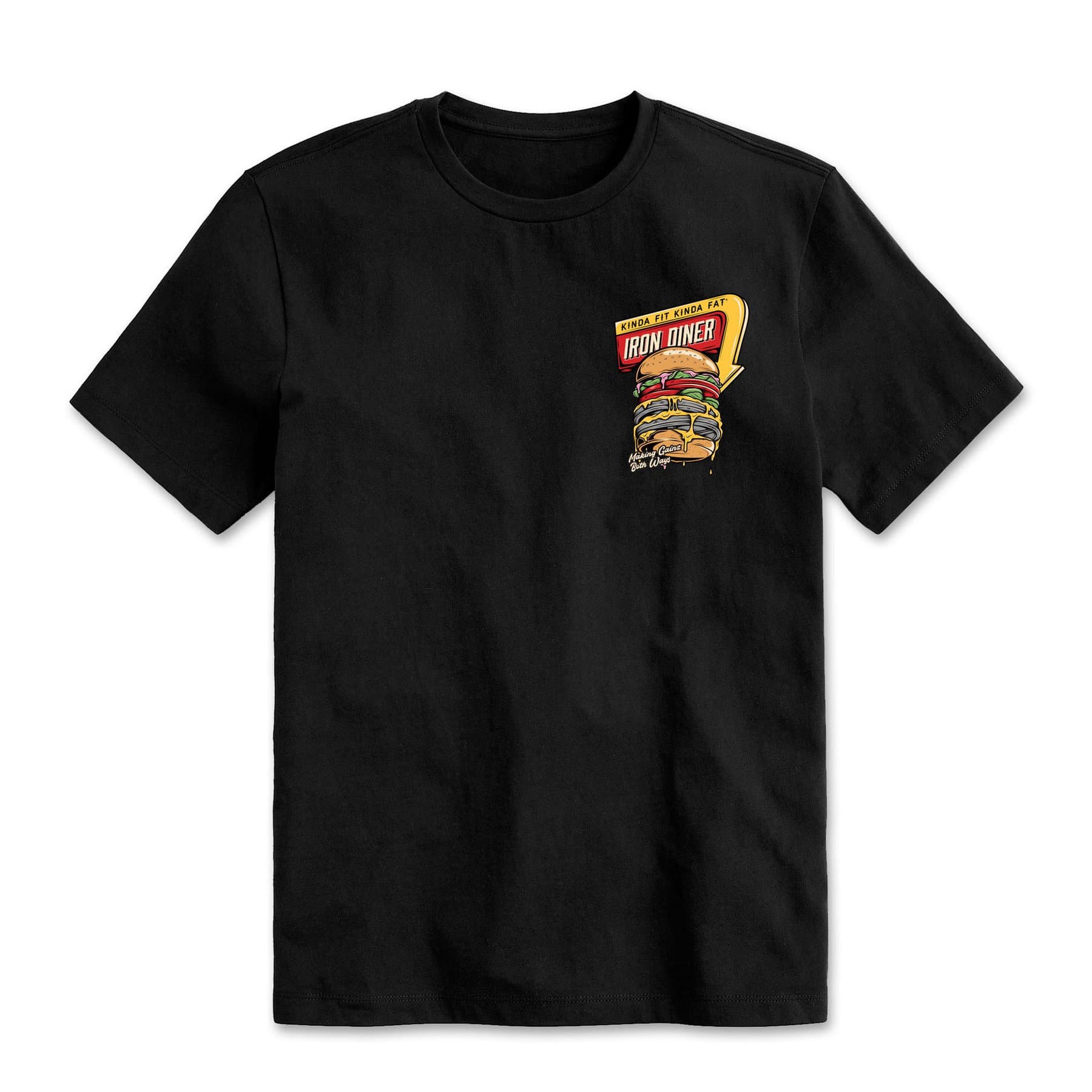 Kinda Fit Kinda Fat "Iron Diner" Burger Tee - 9 for 9