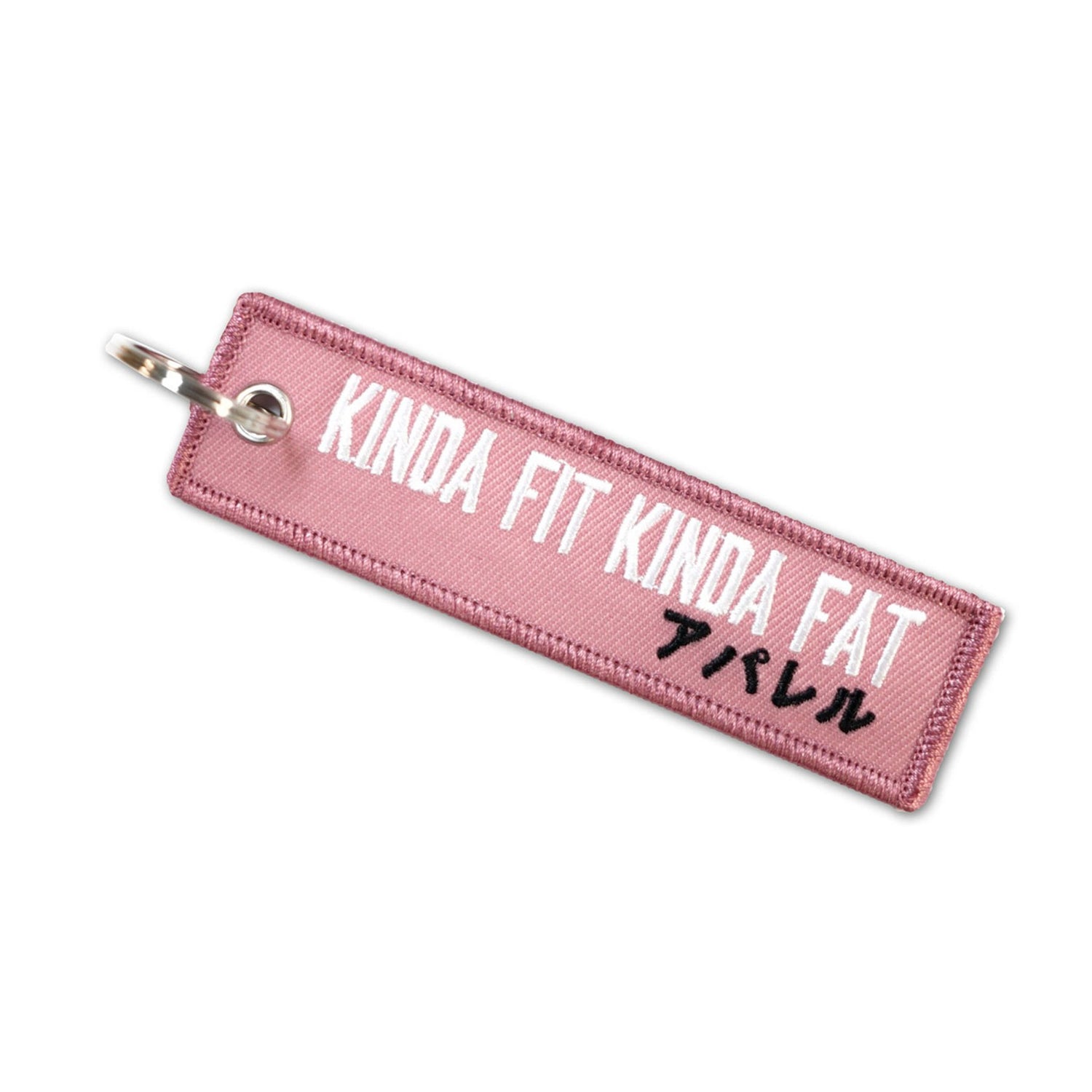Kinda Fit Kinda Fat KFKF Pink Jet Tag Keychain - 9 for 9