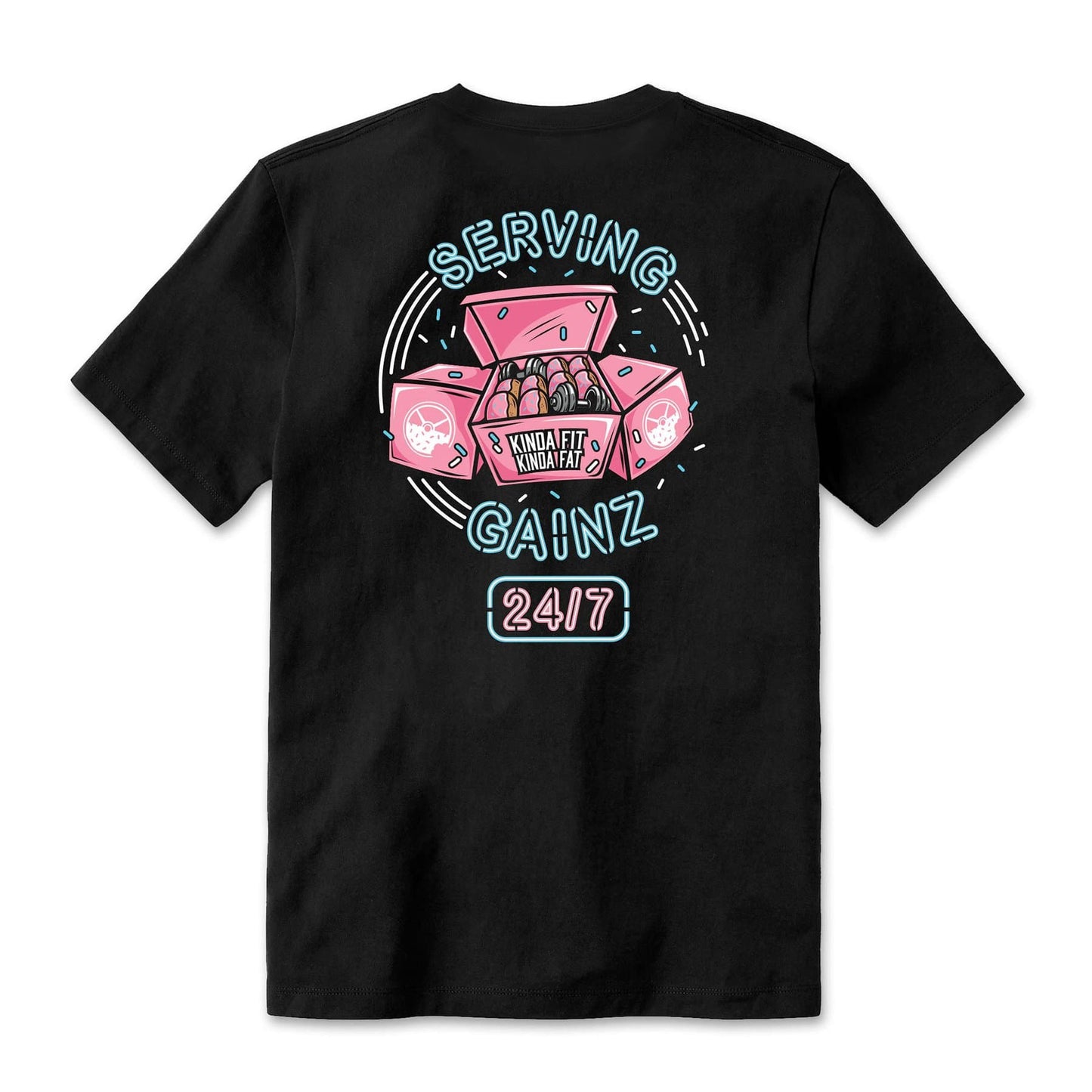 Kinda Fit Kinda Fat "Serving Gainz" Tee - 9 for 9