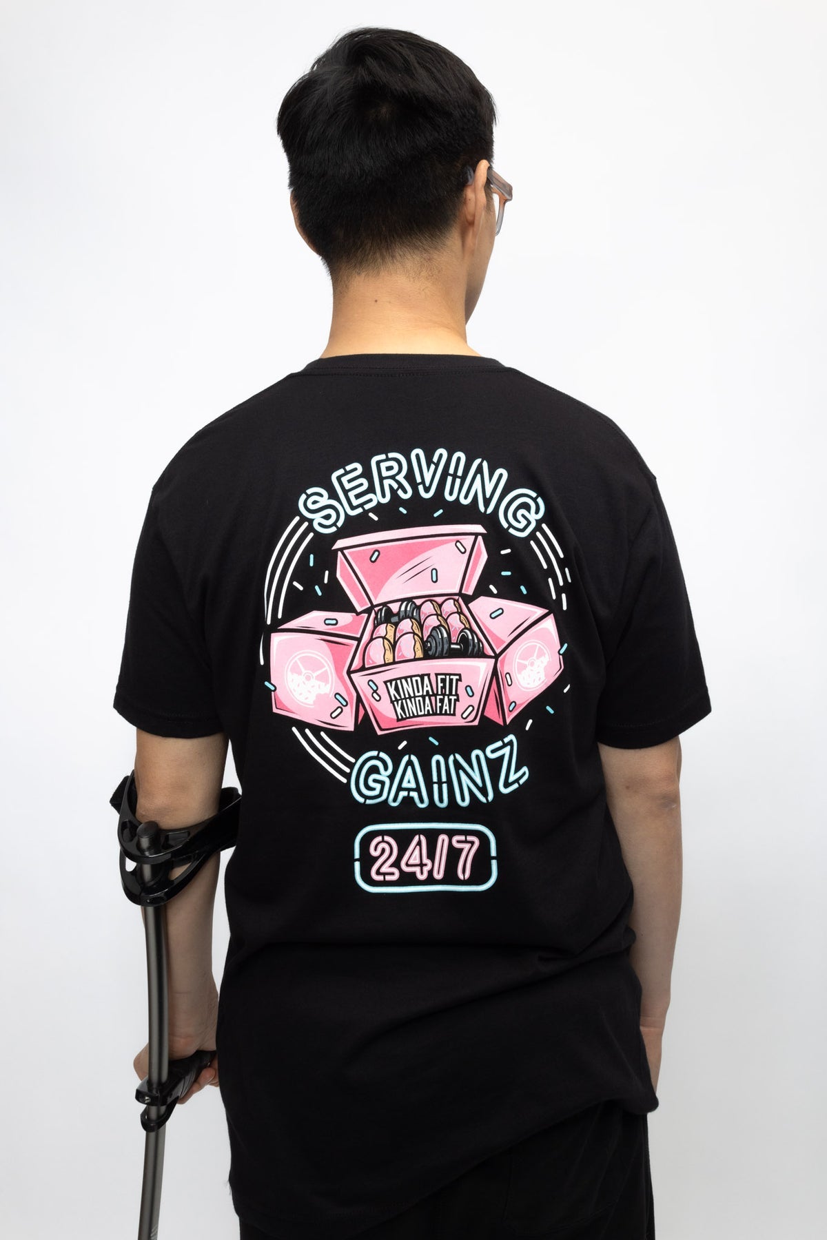 Kinda Fit Kinda Fat "Serving Gainz" Tee
