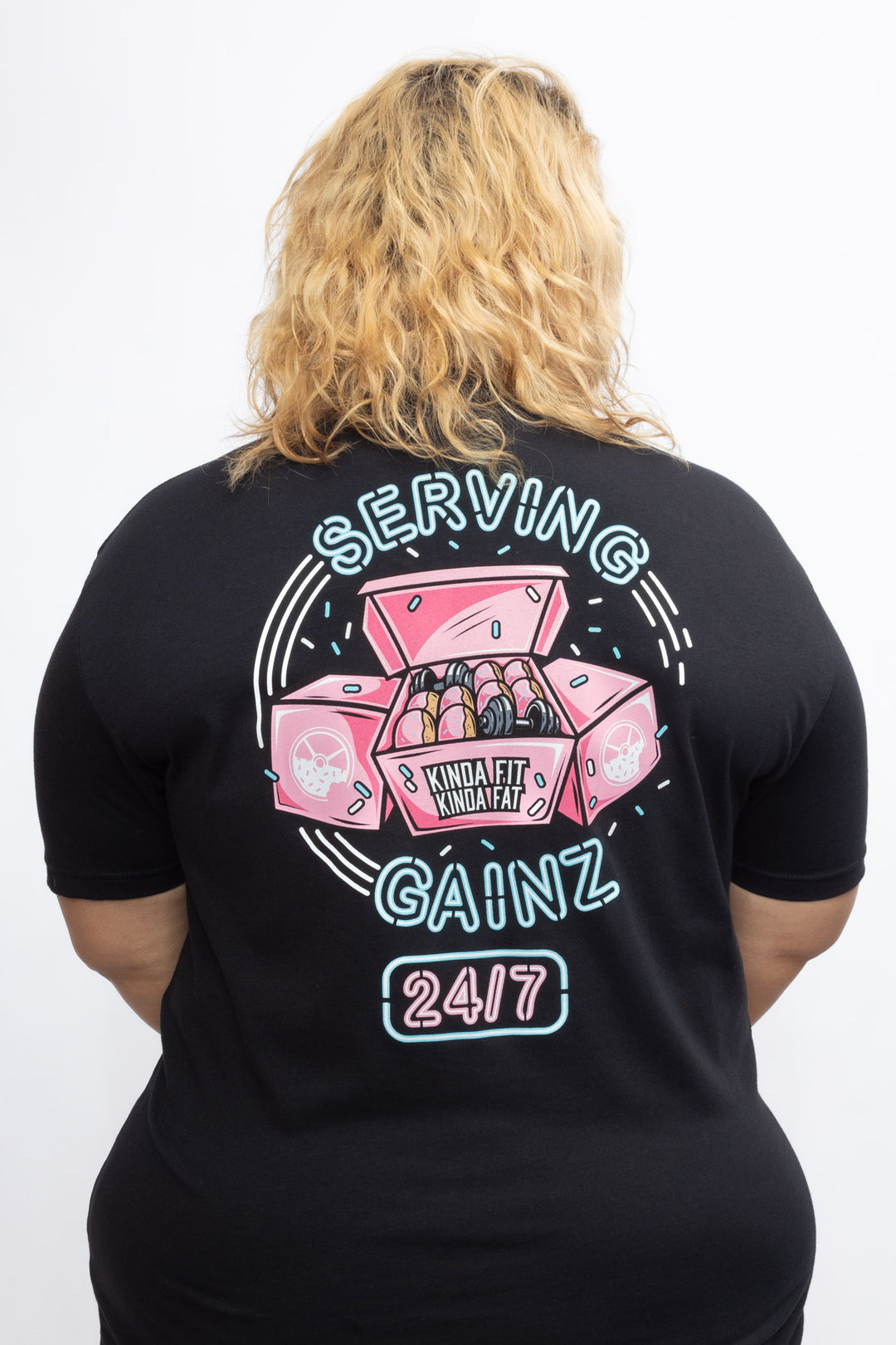 Kinda Fit Kinda Fat "Serving Gainz" Tee