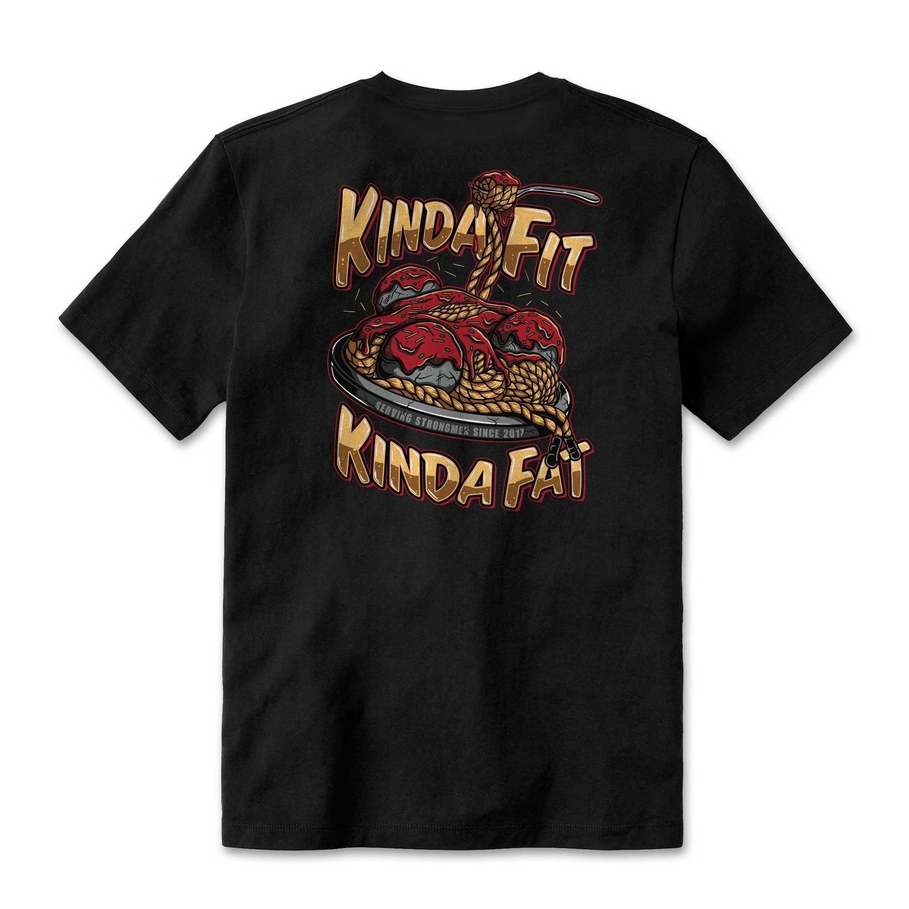 Kinda Fit Kinda Fat Strong Spaghetti Tee (Black) - 9 for 9