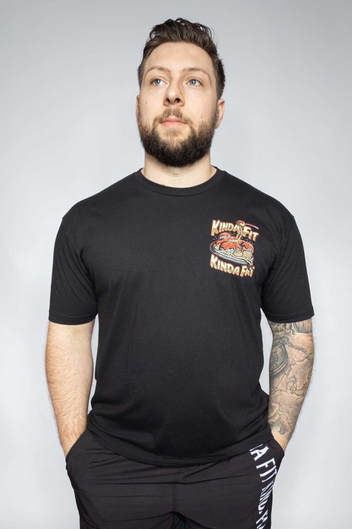 Kinda Fit Kinda Fat Strong Spaghetti Tee (Black)