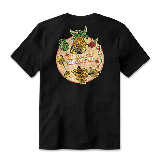 Kinda Fit Kinda Fat Fresh Gainz Black Tee - 9 for 9