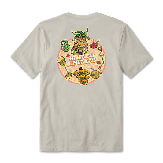 Kinda Fit Kinda Fat Fresh Gainz Sand Tee - 9 for 9