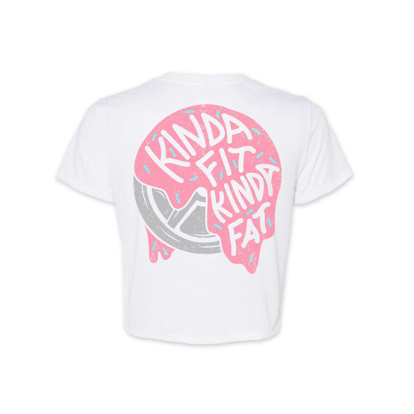 Kinda Fit Kinda Fat Frosted Plates Cropped Tee - 9 for 9