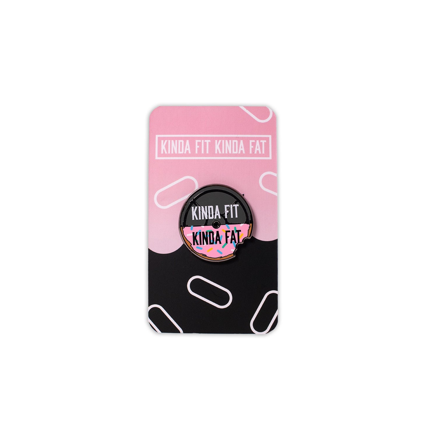 Kinda Fit Kinda Fat Original Donut Plate Pin