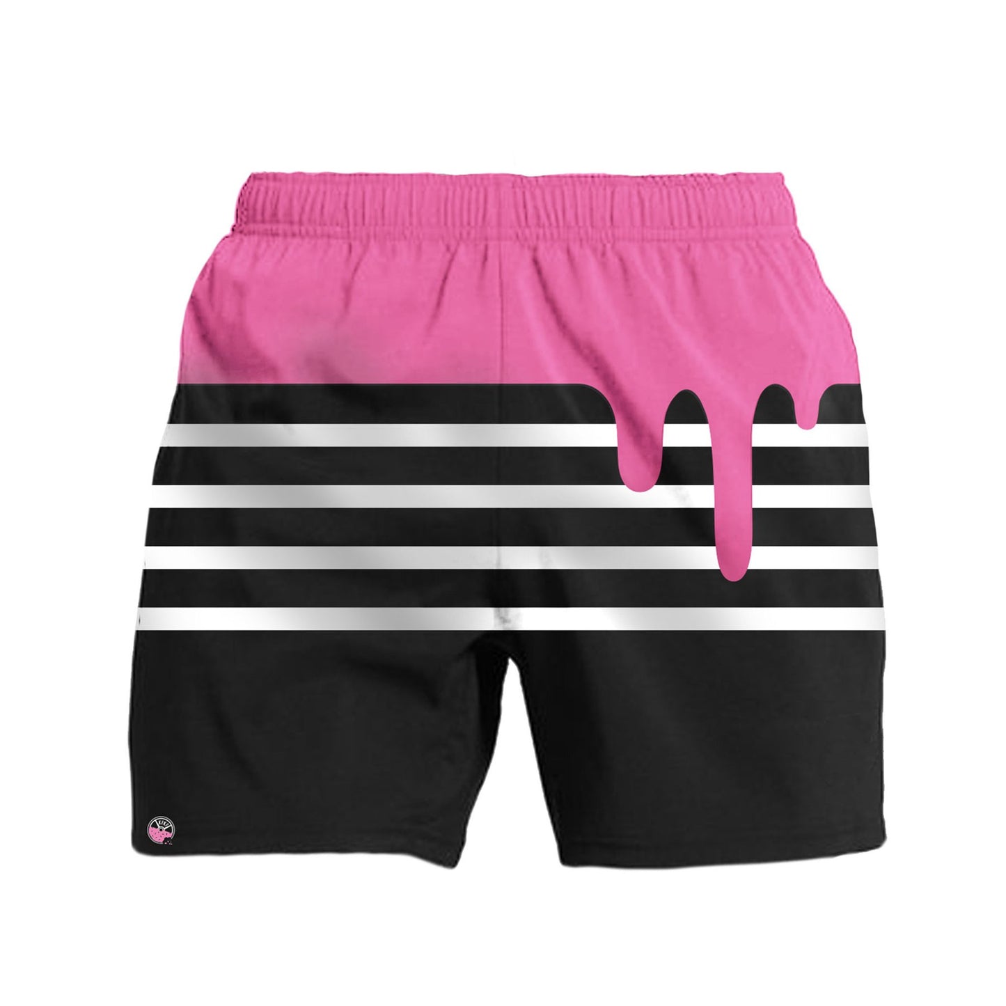 Kinda Fit Kinda Fat Pink Drip Training Shorts - 9 for 9