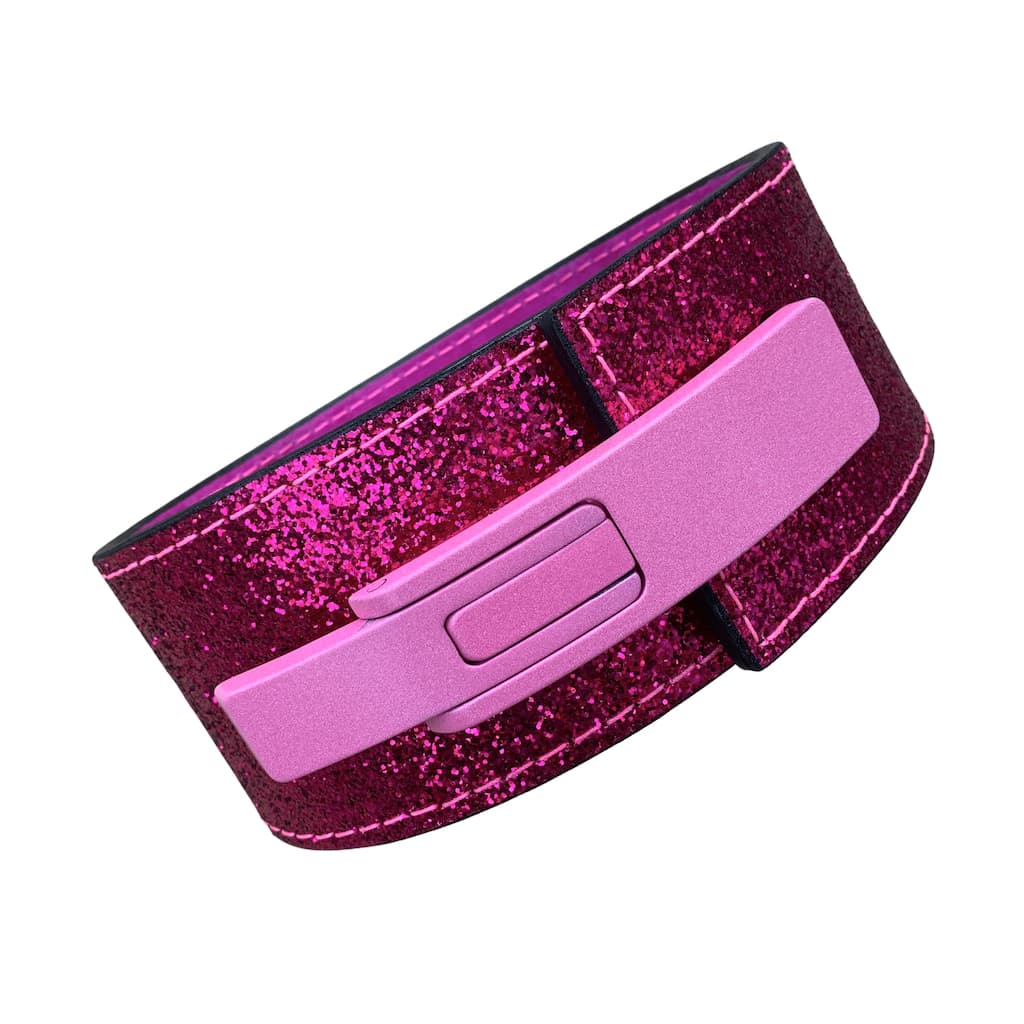 Pioneer Fitness Powerlifting Lever Belt – 10mm thick – 3"/4" wide (Sparkle) - 9 for 9