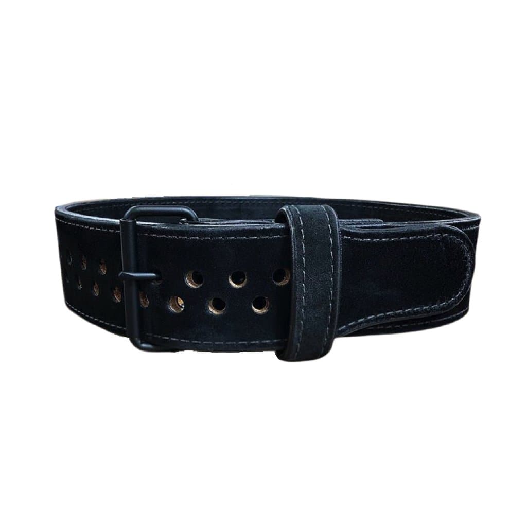 Pioneer Cut™ Powerlifting Belt – 10/13mm thick – 3"/4" wide (All Black Suede "Murdered Out") - 9 for 9