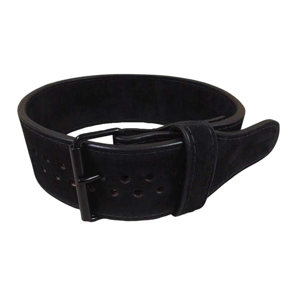 Pioneer Cut™ Powerlifting Belt – 10/13mm thick – 3"/4" wide (All Black Suede "Murdered Out") - 9 for 9