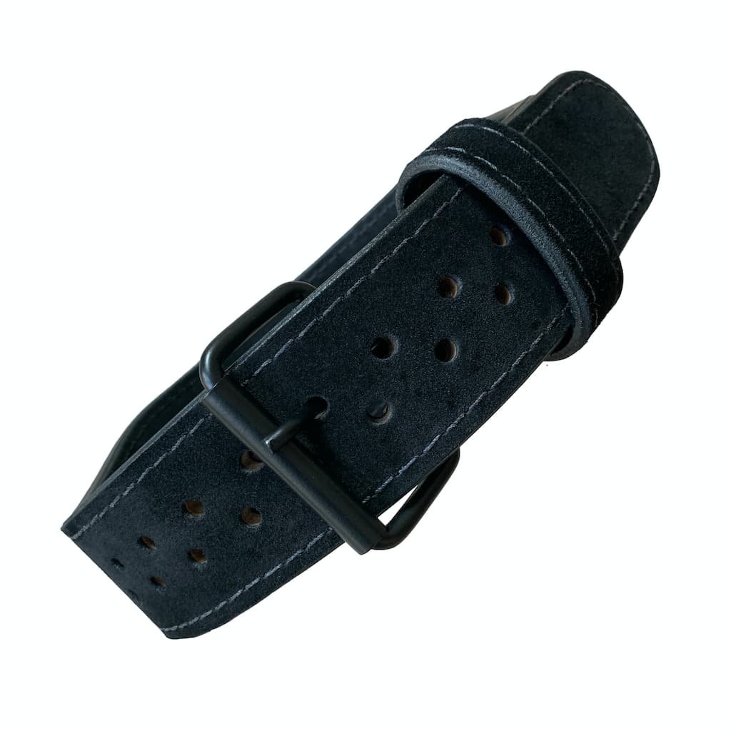 Pioneer Cut Training Belt – 10mm thick – 4" wide (All Black Suede "Murdered Out") - 9 for 9