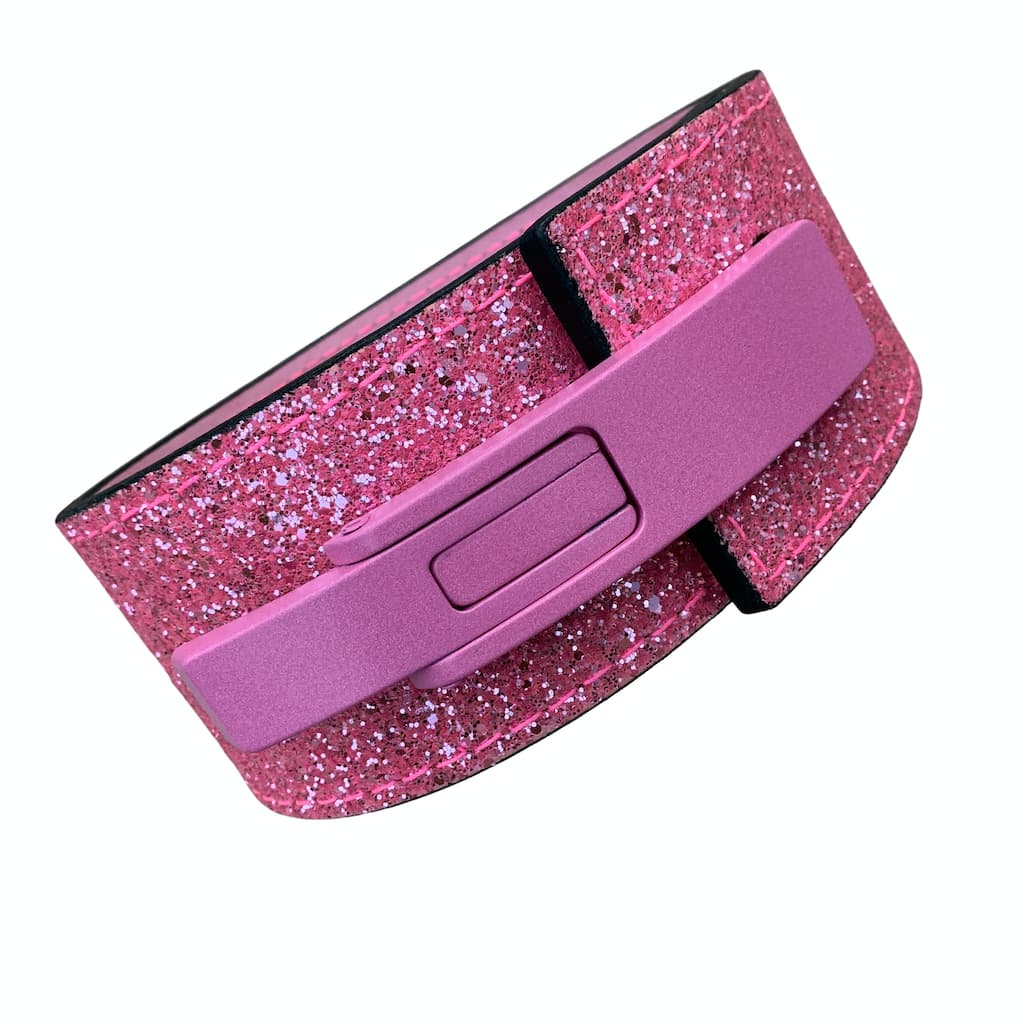 Pioneer Fitness Powerlifting Lever Belt – 10mm thick – 3"/4" wide (Sparkle) - 9 for 9