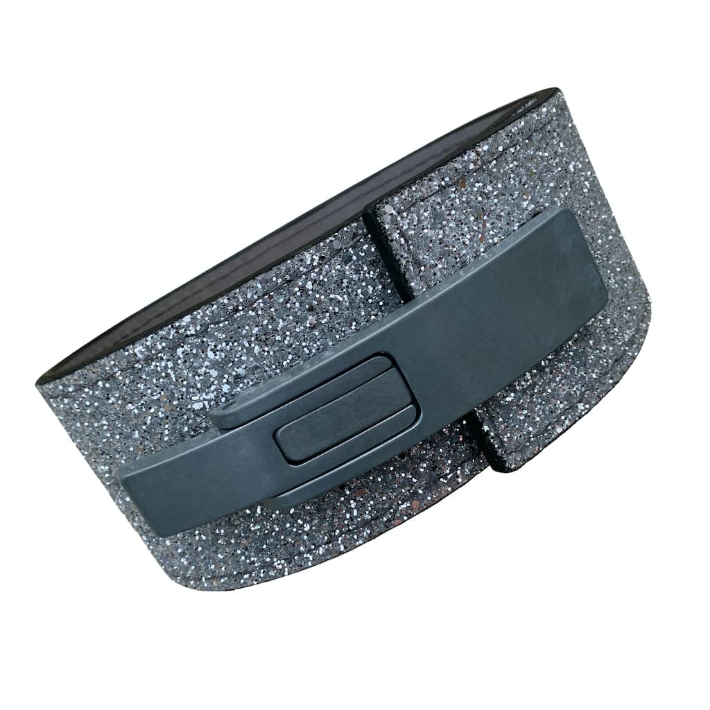 Pioneer Fitness Powerlifting Lever Belt – 10mm thick – 3"/4" wide (Sparkle) - 9 for 9