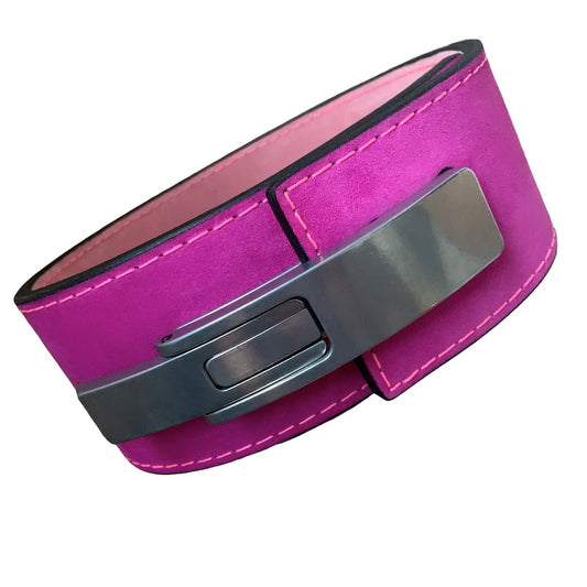 Pioneer Fitness Powerlifting Lever Belt – 13mm thick – 4" wide (Two Tone Suede) - 9 for 9