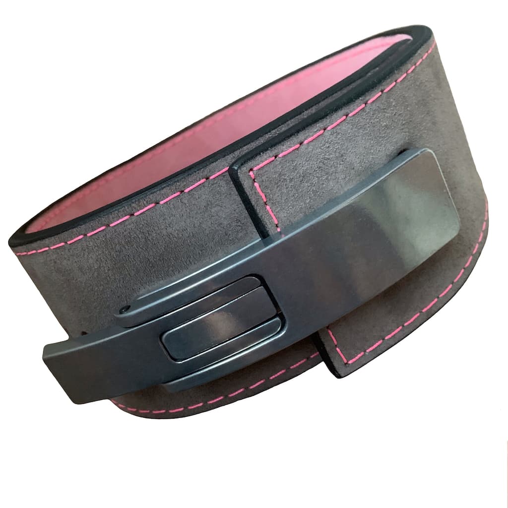 Pioneer Fitness Powerlifting Lever Belt – 10mm thick – 4" wide (Two Tone Suede) - 9 for 9