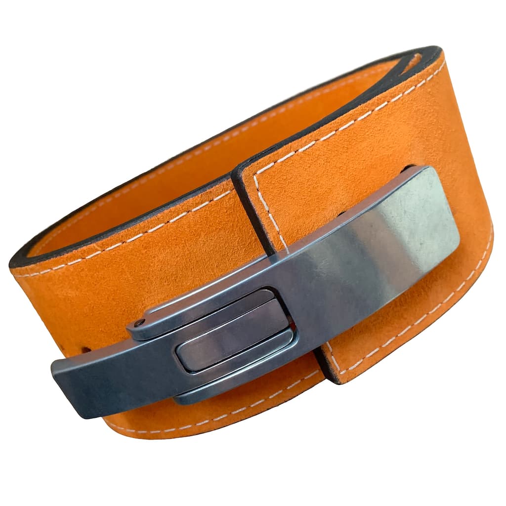Pioneer Fitness Powerlifting Lever Belt – 10mm thick – 4" wide (Single Colour Suede) - 9 for 9