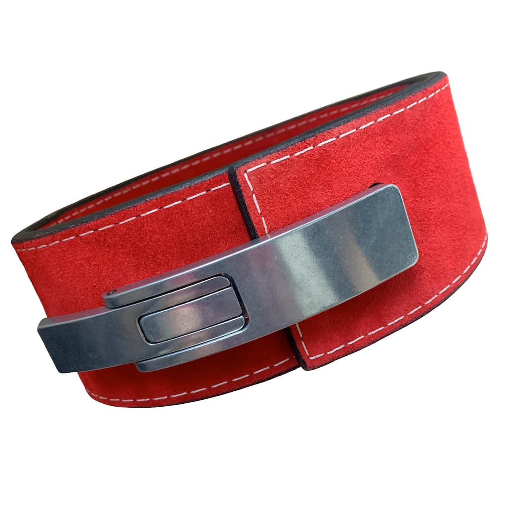 Pioneer Fitness Powerlifting Lever Belt – 10mm thick – 4" wide (Single Colour Suede) - 9 for 9