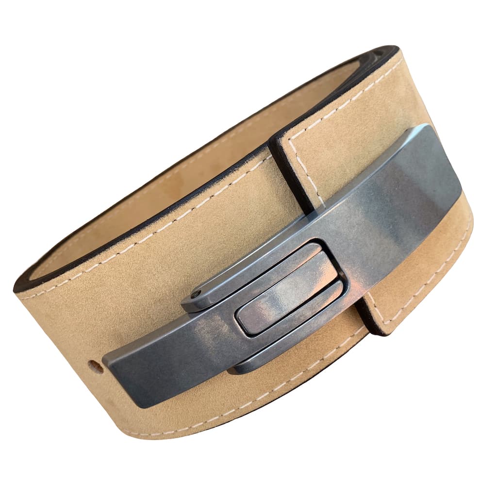 Pioneer Fitness Powerlifting Lever Belt – 13mm thick – 4" wide (Single Colour Suede) - 9 for 9