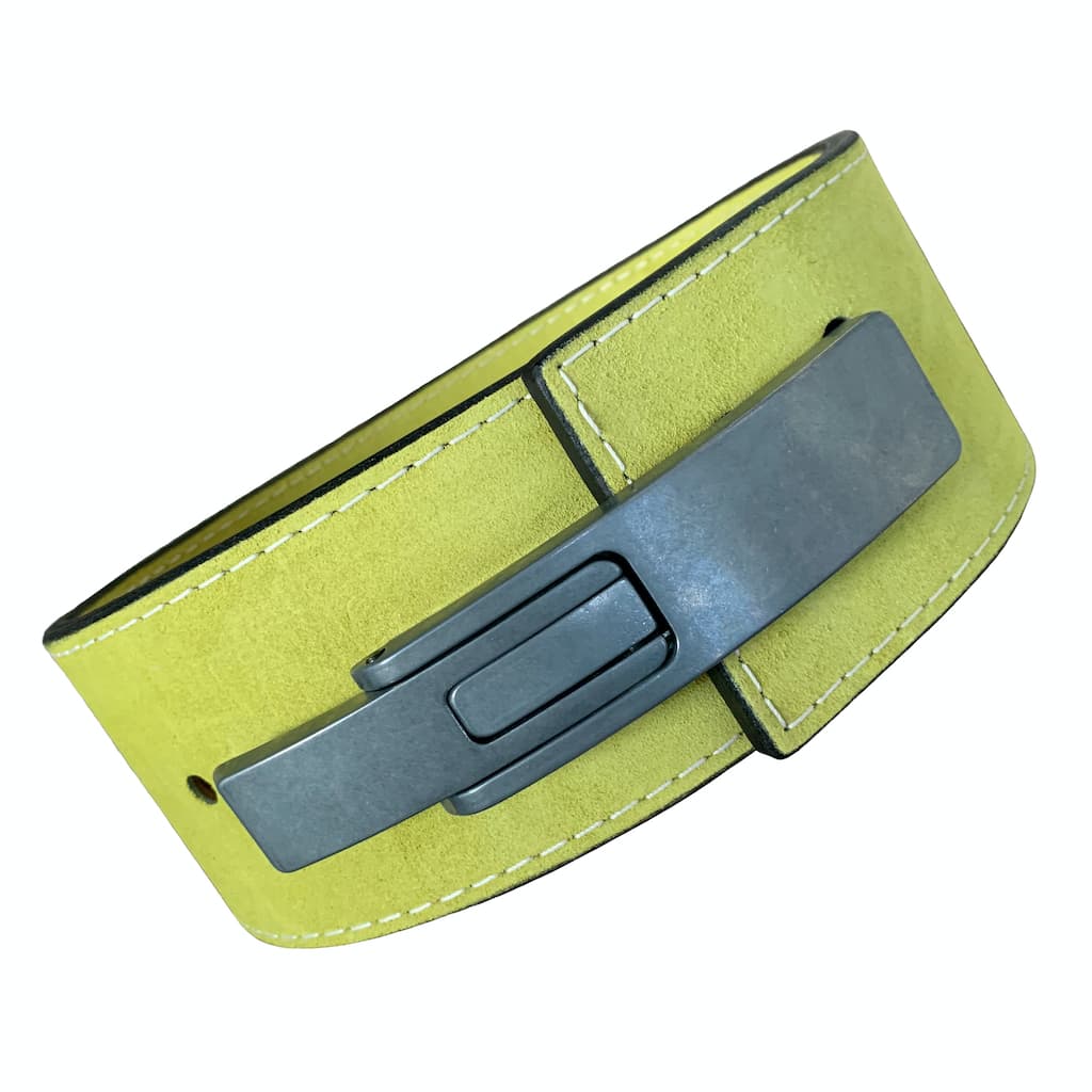 Pioneer Fitness Powerlifting Lever Belt – 10mm thick – 4" wide (Single Colour Suede) - 9 for 9