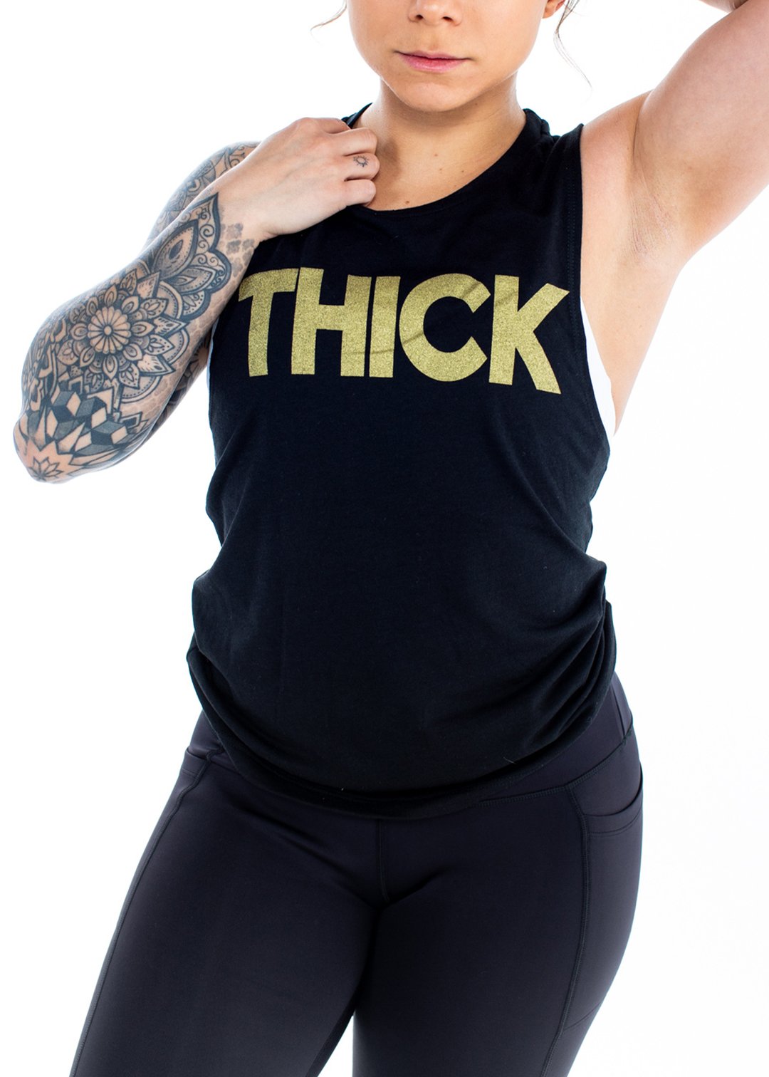Feed Me Fight Me Women's THICK Muscle Tank (Black) - 9 for 9