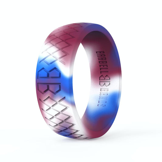 Barbell Bands Men's "American Camo" Silicone Ring - 9 for 9