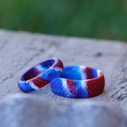 Barbell Bands Women's "American Camo" Silicone Ring - 9 for 9