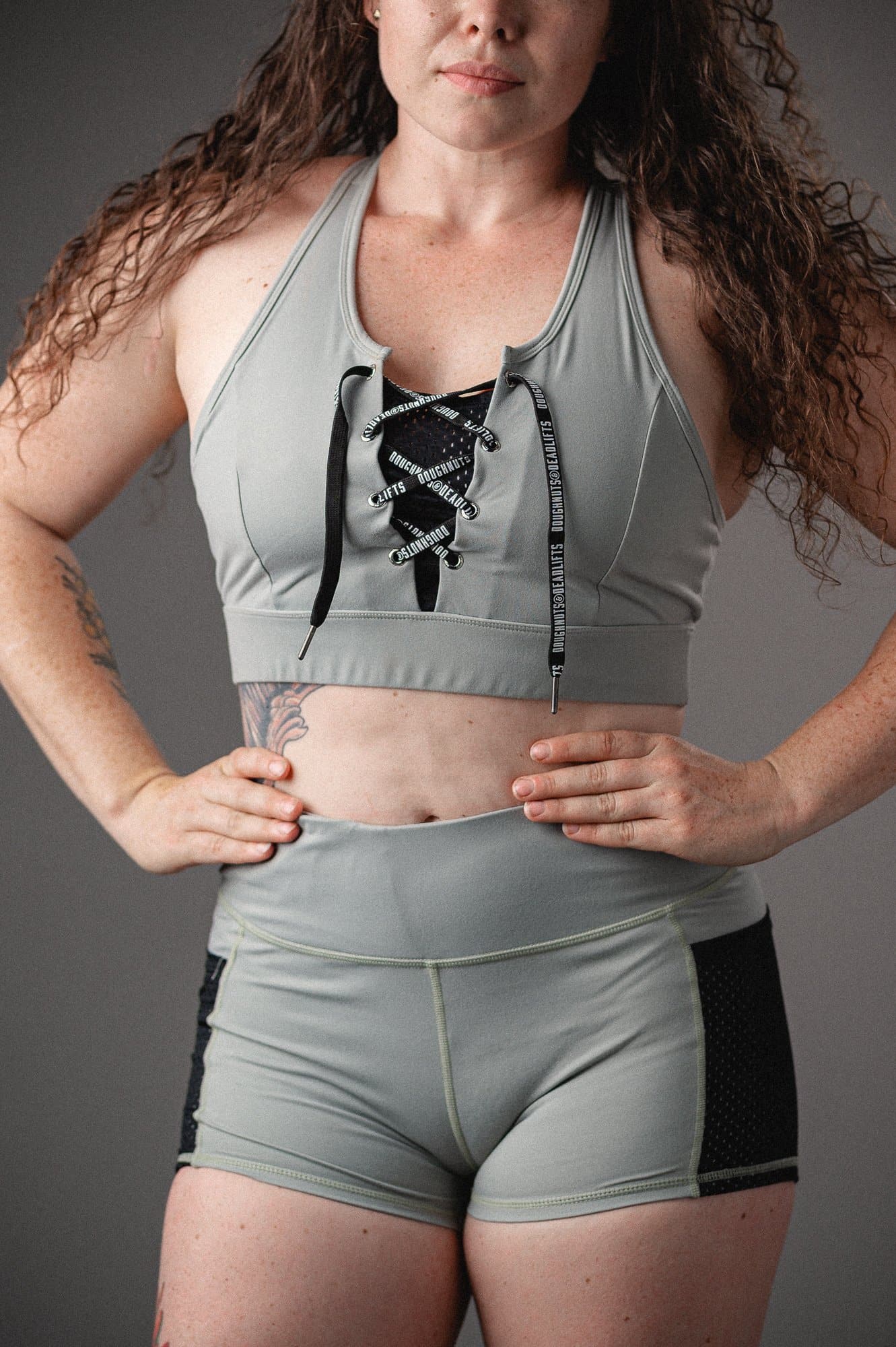 Doughnuts & Deadlifts EMPOWER Action Sports Bra (Jade) - 9 for 9