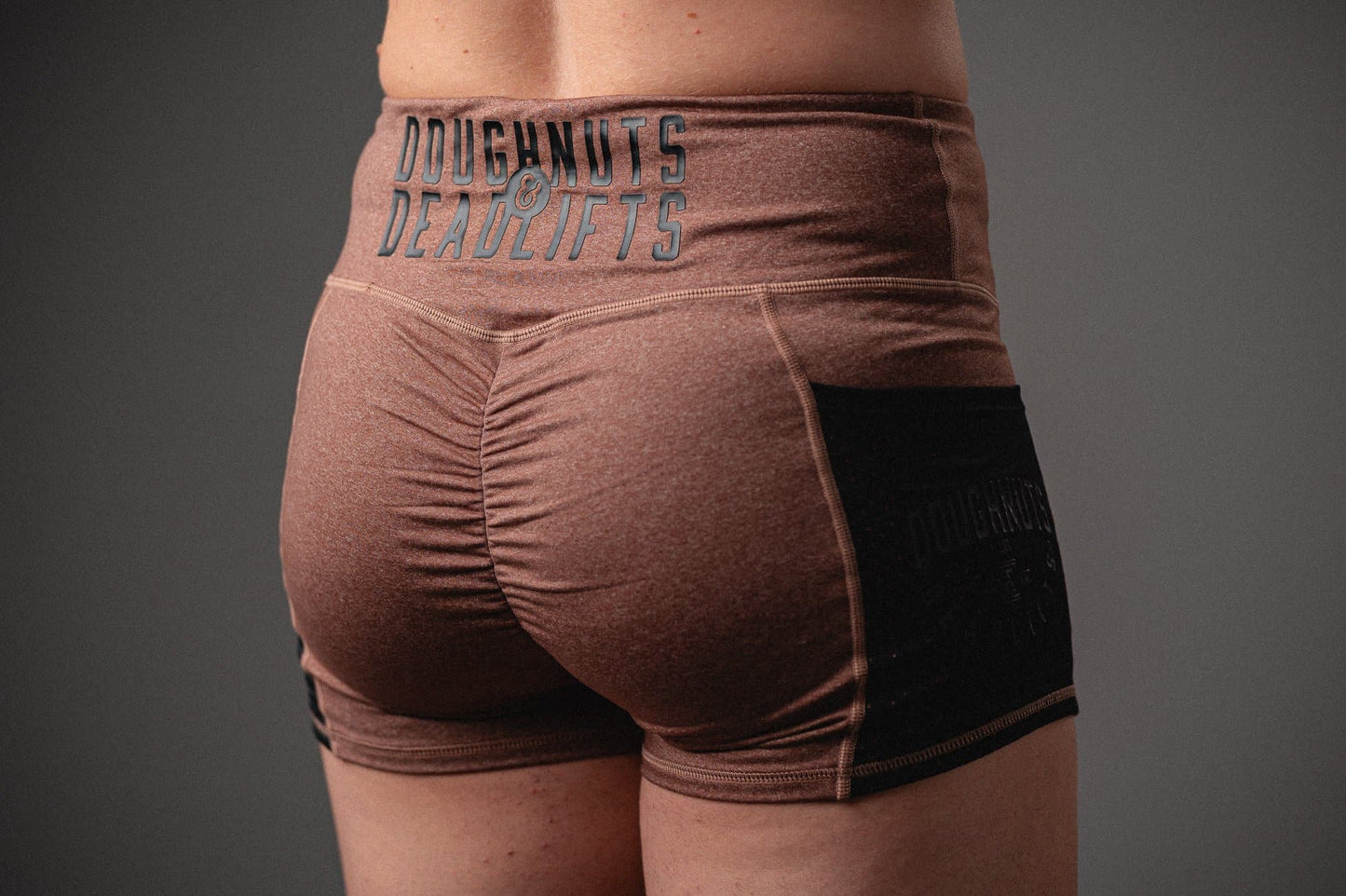 Doughnuts & Deadlifts EMPOWER Pocket Shorts (Dusty Rose) - 9 for 9