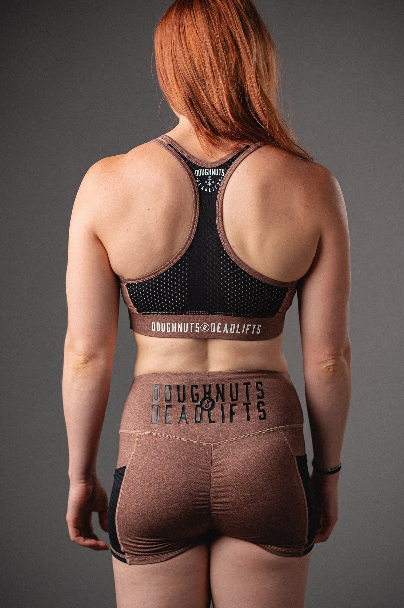 Doughnuts & Deadlifts EMPOWER Focus Sports Bra (Dusty Rose) - 9 for 9