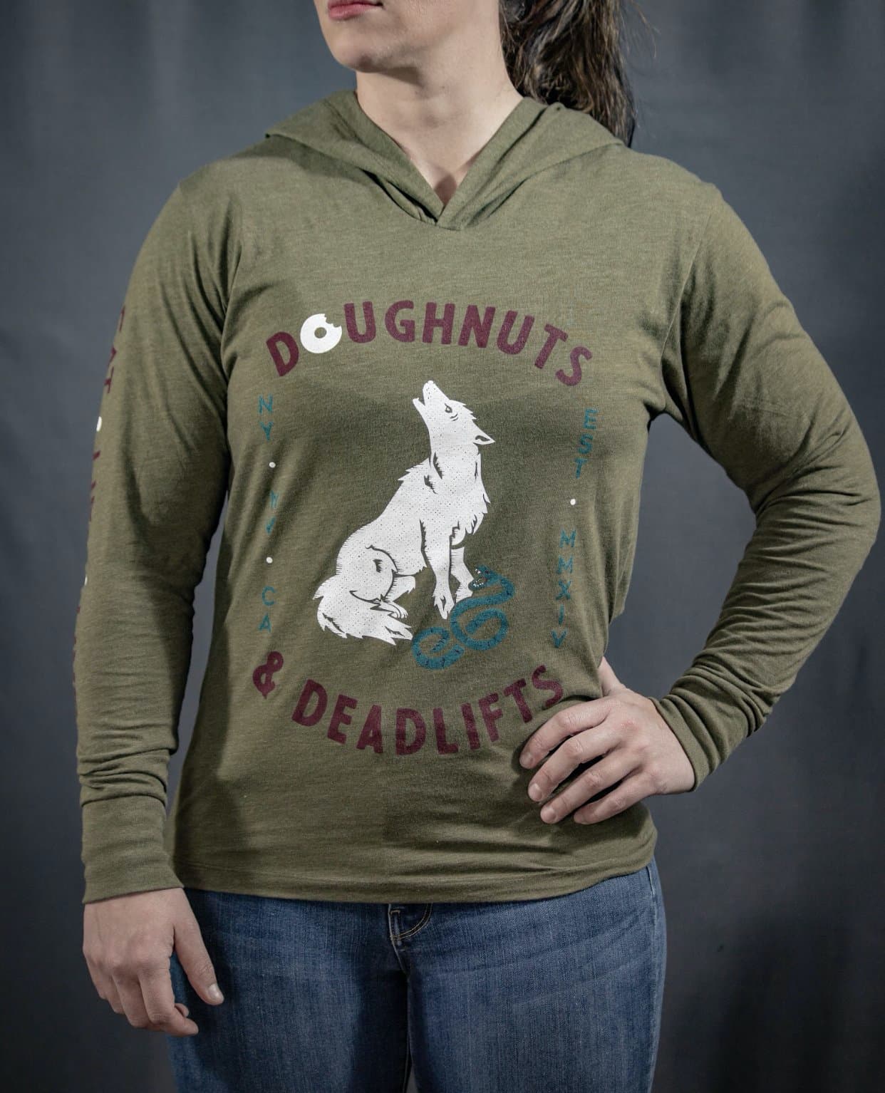 Doughnuts & Deadlifts Howling at the Moondough Hoodie - 9 for 9