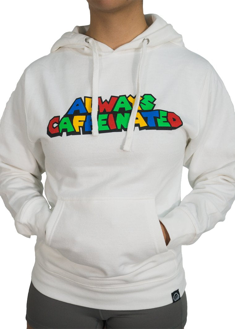 Feed Me Fight Me 'Level Up' Hoodie (White) - 9 for 9